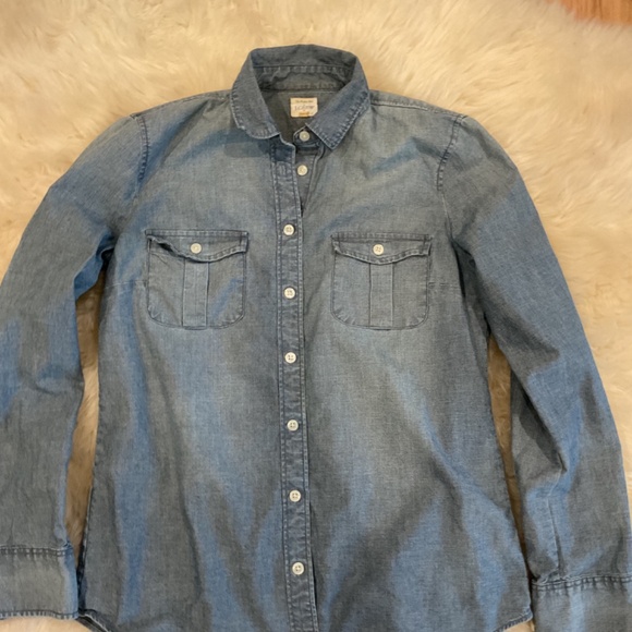 J Crew Factory Size XS Jean Shirt - Picture 2 of 6